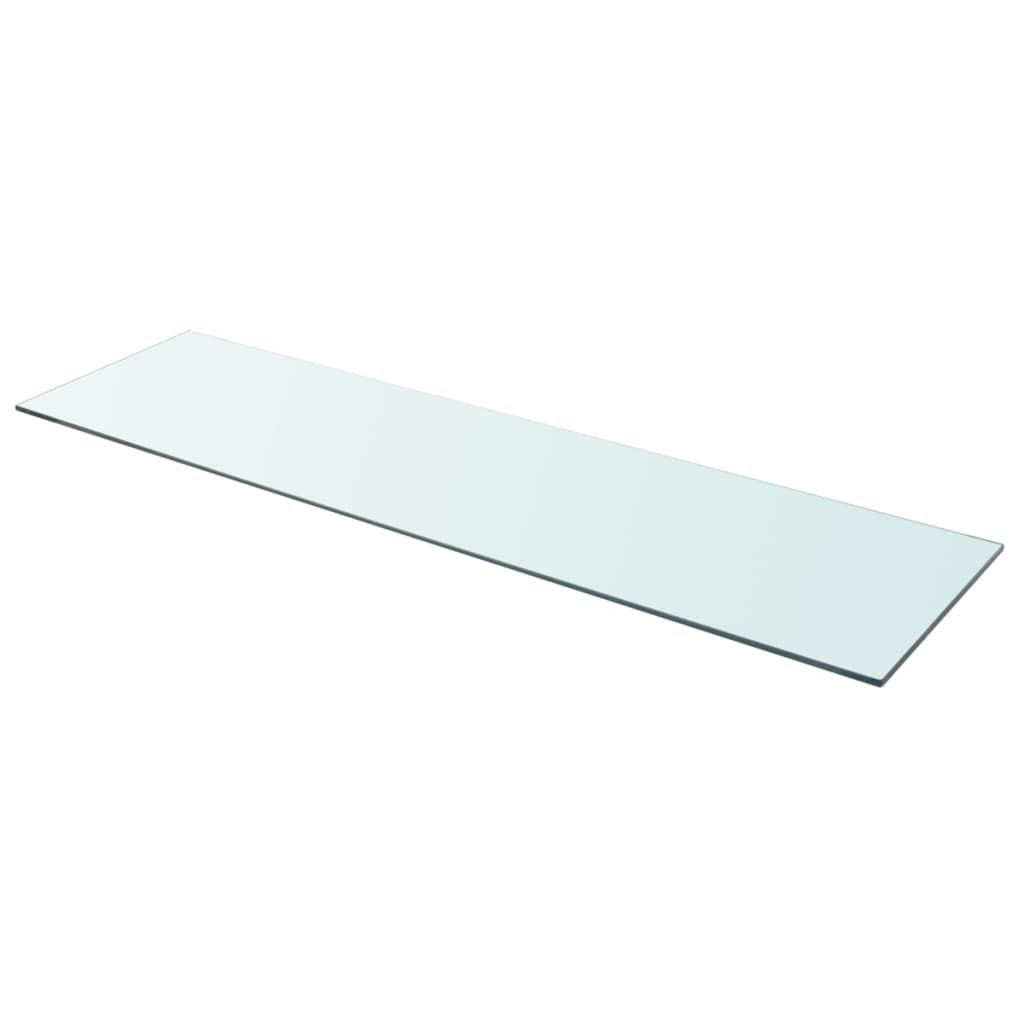 vidaXL Shelf Panel Glass Clear 110x30 cm