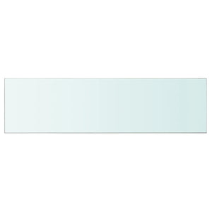 vidaXL Shelf Panel Glass Clear 110x30 cm