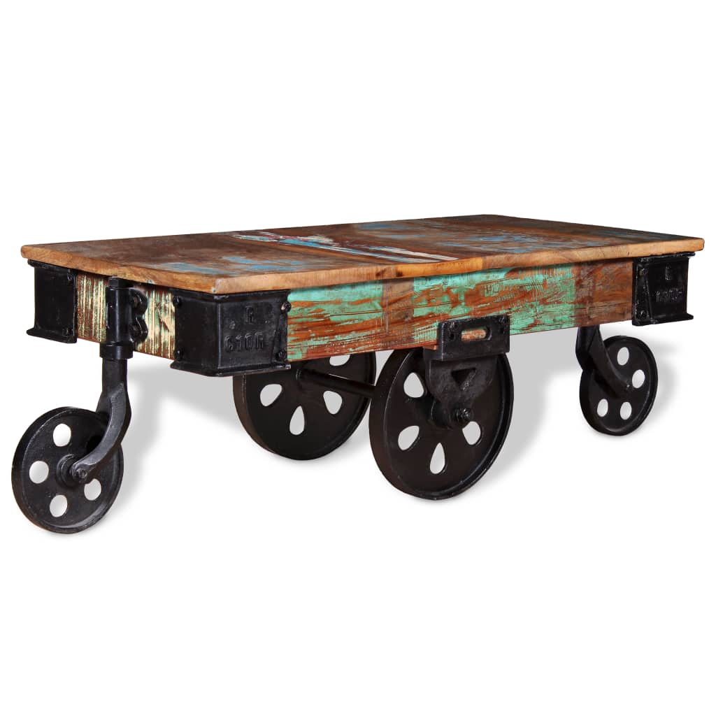 vidaXL Coffee Table Reclaimed Wood 90x45x35 cm