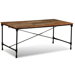 vidaXL Dining Table Solid Reclaimed Wood 180 cm