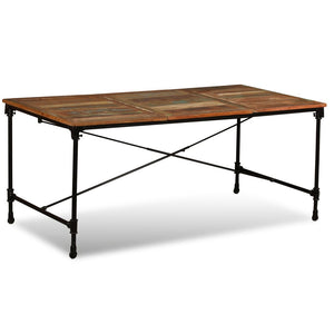 vidaXL Dining Table Solid Reclaimed Wood 180 cm