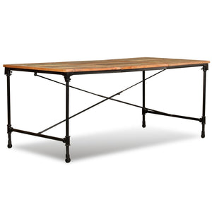 vidaXL Dining Table Solid Reclaimed Wood 180 cm