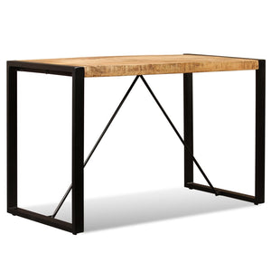 vidaXL Dining Table Solid Rough Mango Wood 120 cm