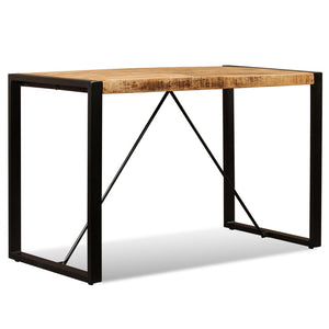 vidaXL Dining Table Solid Rough Mango Wood 120 cm