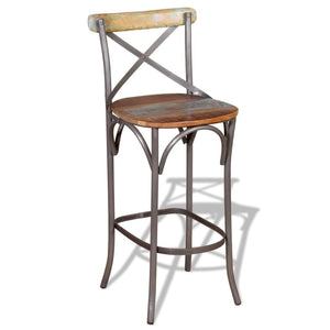 vidaXL Bar Chair Solid Reclaimed Wood