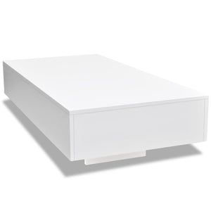 vidaXL Coffee Table High Gloss White