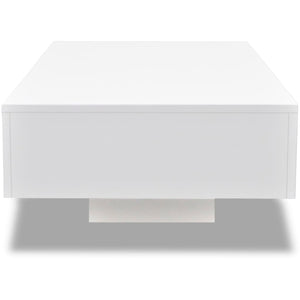 vidaXL Coffee Table High Gloss White