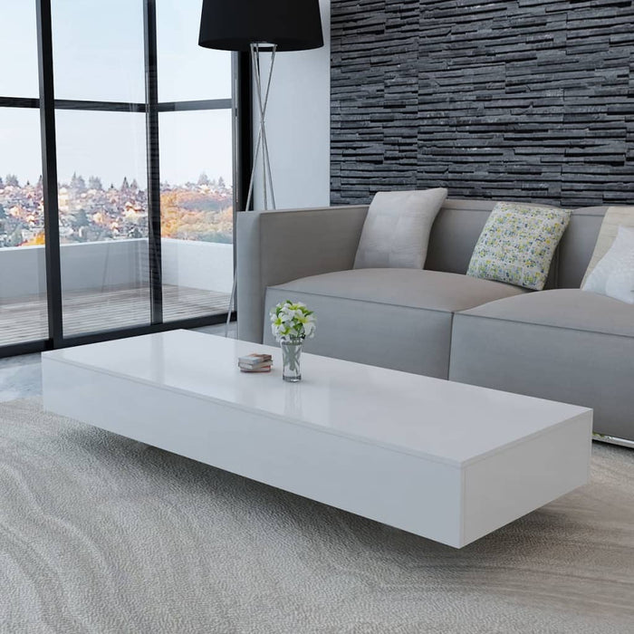 vidaXL Coffee Table High Gloss White