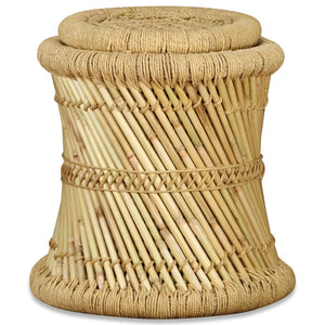 vidaXL Stools 2 pcs Bamboo and Jute