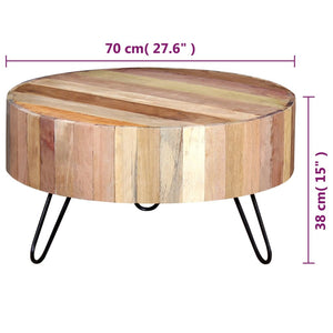 vidaXL Coffee Table Solid Reclaimed Wood