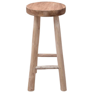 vidaXL Bar Stool Solid Teak Wood