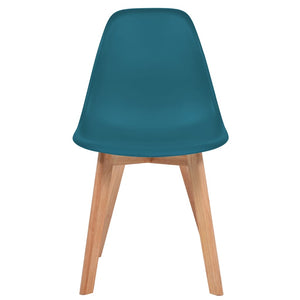 vidaXL Dining Chairs 2 pcs Turquoise Plastic