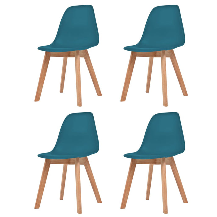 vidaXL Dining Chairs 4 pcs Turquoise Plastic