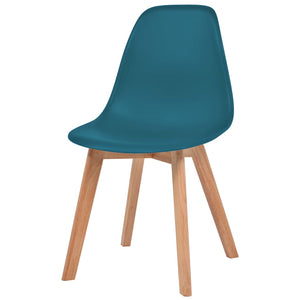 vidaXL Dining Chairs 4 pcs Turquoise Plastic