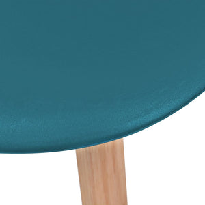 vidaXL Dining Chairs 4 pcs Turquoise Plastic