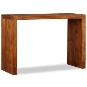 vidaXL Console Table Solid Wood with Honey Finish 110x40x76 cm