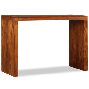 vidaXL Console Table Solid Wood with Honey Finish 110x40x76 cm