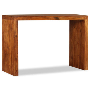 vidaXL Console Table Solid Wood with Honey Finish 110x40x76 cm