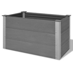 vidaXL Garden Raised Bed WPC 100x50x54 cm Grey