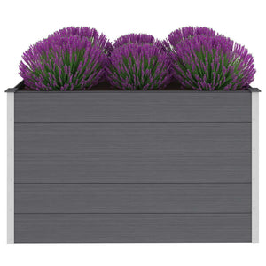 vidaXL Garden Raised Bed WPC 150x100x91 cm Grey