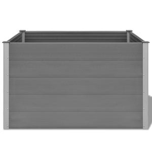 vidaXL Garden Raised Bed WPC 150x100x91 cm Grey