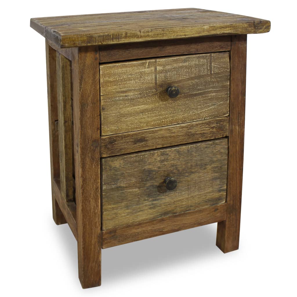 vidaXL Nightstand Solid Reclaimed Wood 40x30x51 cm