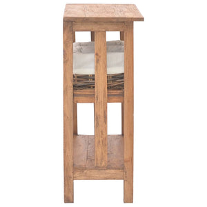 vidaXL Console Table Solid Reclaimed Wood 69x28x70 cm