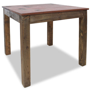 vidaXL Dining Table Solid Reclaimed Wood 82x80x76 cm