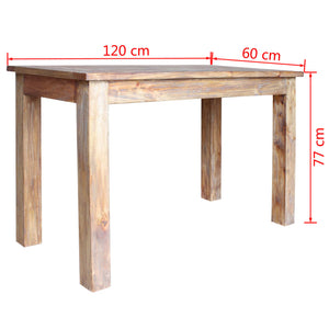 vidaXL Dining Table Solid Reclaimed Wood 120x60x77 cm