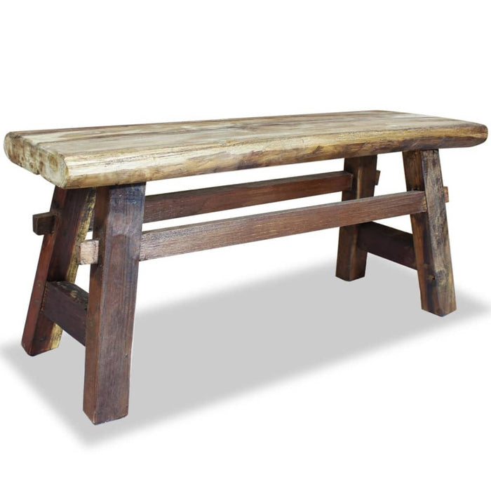 vidaXL Bench Solid Reclaimed Wood 100x28x43 cm