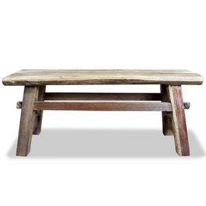 vidaXL Bench Solid Reclaimed Wood 100x28x43 cm