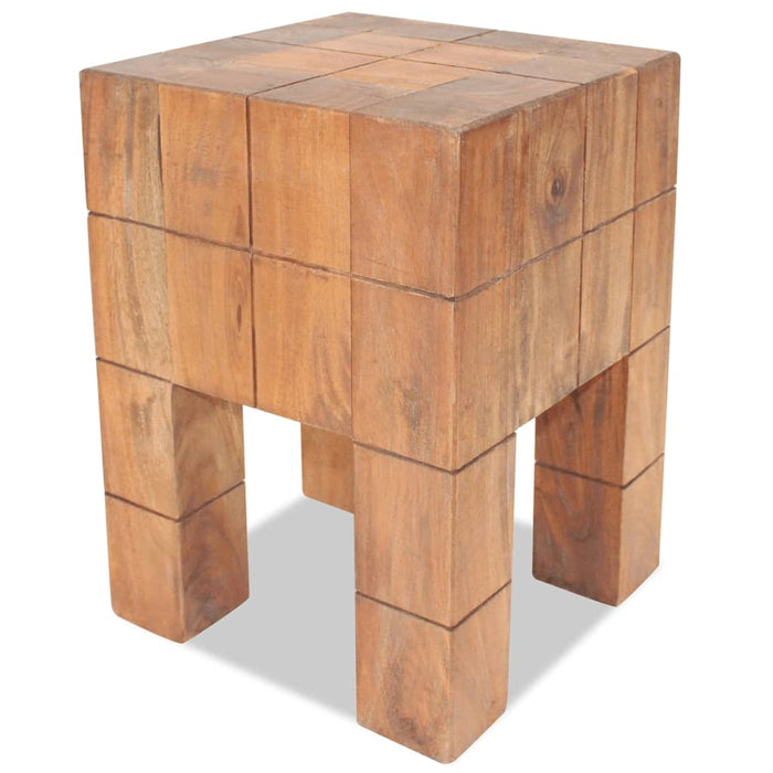 vidaXL Stool Solid Reclaimed Wood