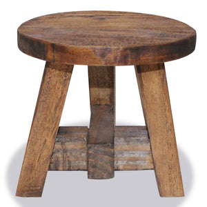 vidaXL Stool Solid Mahogany Wood