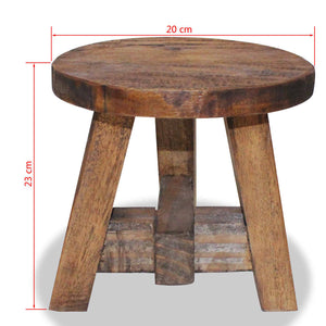 vidaXL Stool Solid Mahogany Wood