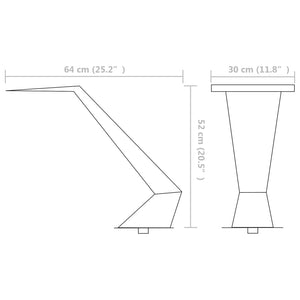 vidaXL Pool Fountain Stainless Steel 64x30x52 cm Silver