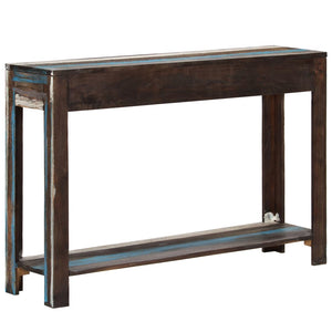 vidaXL Console Table Solid Wood Vintage 118x30x80 cm