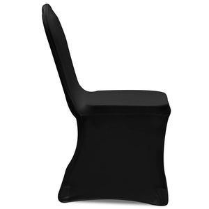 vidaXL 100 pcs Stretch Chair Covers Black