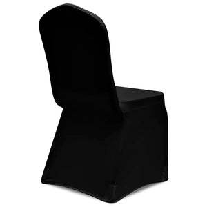 vidaXL 100 pcs Stretch Chair Covers Black