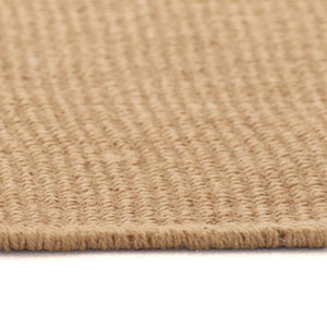 vidaXL Area Rug Jute with Latex Backing 70x130 cm Natural