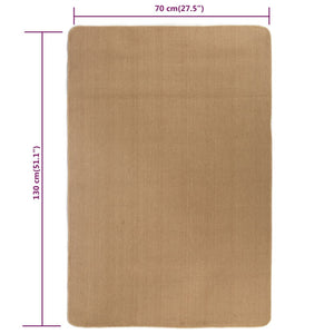 vidaXL Area Rug Jute with Latex Backing 70x130 cm Natural