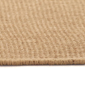 vidaXL Area Rug Jute with Latex Backing 120x180 cm Natural