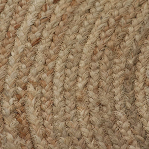 vidaXL Area Rug Braided Jute 120 cm Round