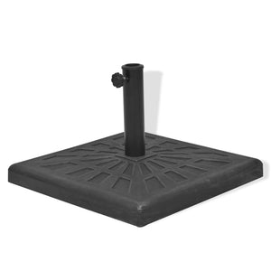 vidaXL Parasol Base Resin Square Black 19 kg