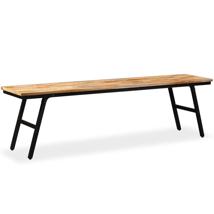 vidaXL Bench Reclaimed Teak and Steel 160x35x45 cm