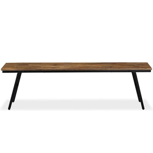 vidaXL Bench Reclaimed Teak and Steel 160x35x45 cm