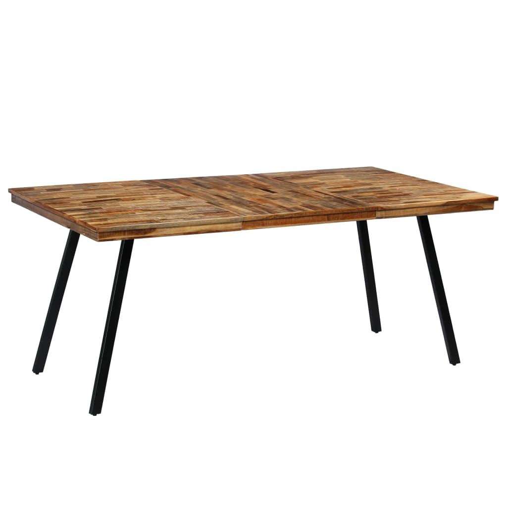 vidaXL Dining Table Reclaimed Teak and Steel 180x90x76 cm