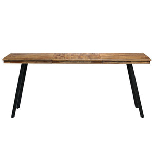 vidaXL Dining Table Reclaimed Teak and Steel 180x90x76 cm