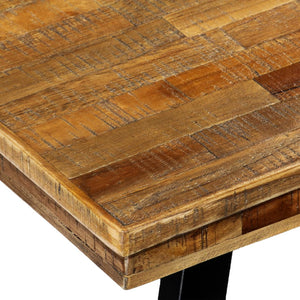 vidaXL Dining Table Reclaimed Teak and Steel 180x90x76 cm