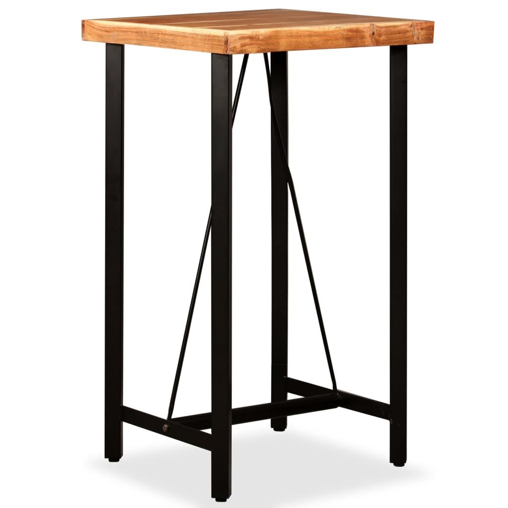 vidaXL Bar Table Solid Acacia Wood 60x60x107 cm