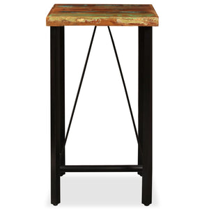 vidaXL Bar Table Solid Reclaimed Wood 60x60x107 cm